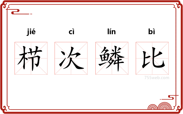 栉次鳞比