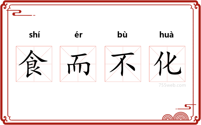 食而不化