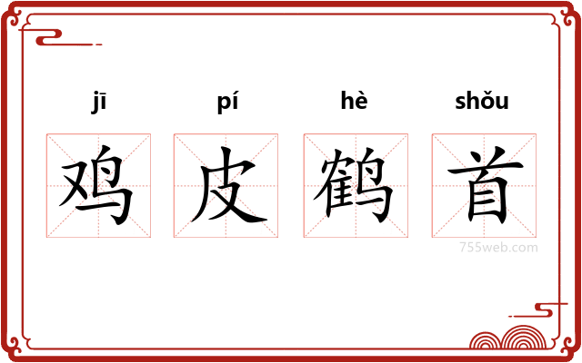 鸡皮鹤首