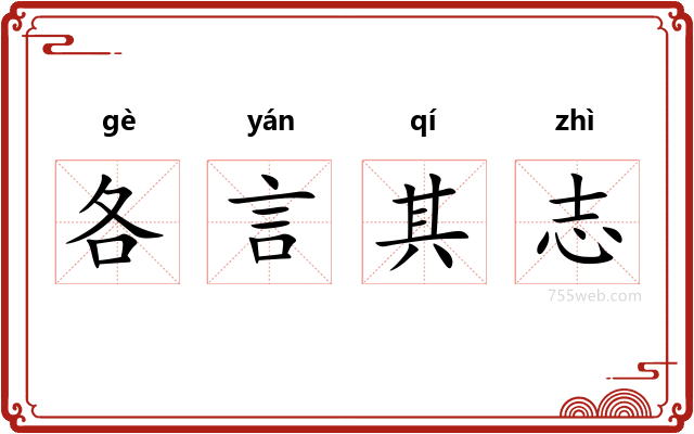 各言其志